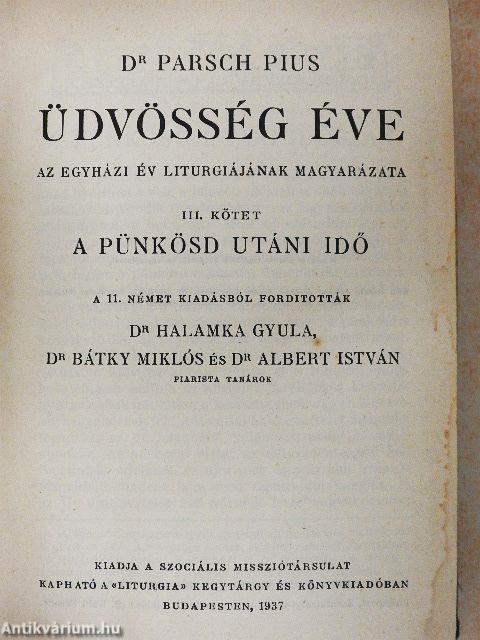 Üdvösség éve III.