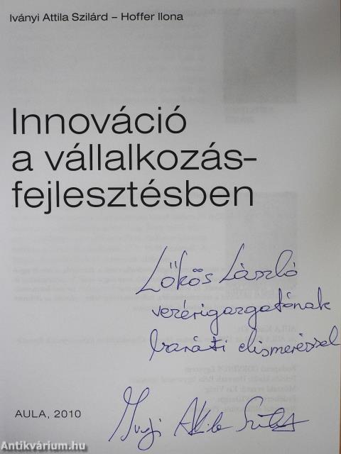 Innováció a vállalkozásfejlesztésben (dedikált példány)