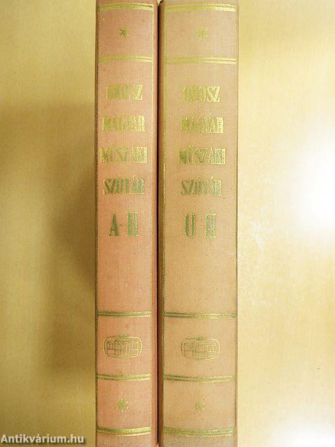 Orosz-magyar műszaki szótár I-II.