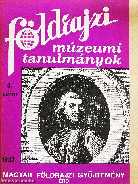 Földrajzi múzeumi tanulmányok 3.