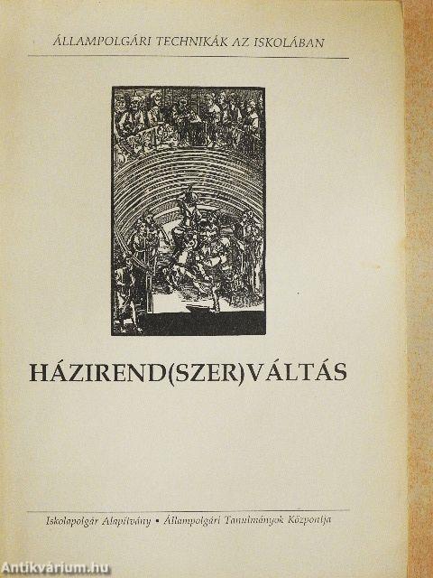 Házirend(szer)váltás