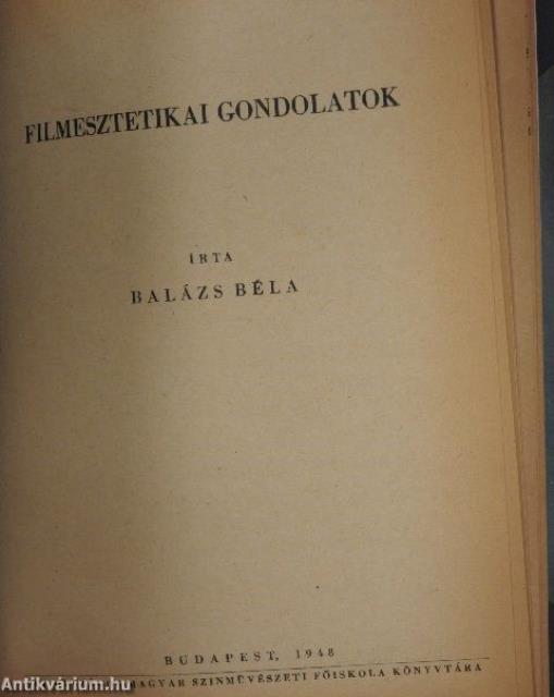 A színjátszás iskolája/A maszkirozás kézikönyve/Új színjátszás, új film/Színdarab-berendezés/Tájékoztató - Angol szinházművészeti kiállítás/Színházi életünk története a felszabadulás után/A színházi rendezés útjai/A színház drámája