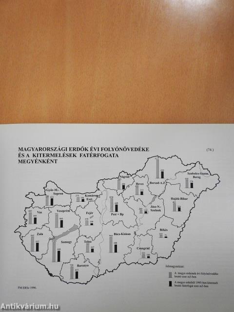 Magyarország erdőállományainak főbb adatai 1996 (dedikált példány)