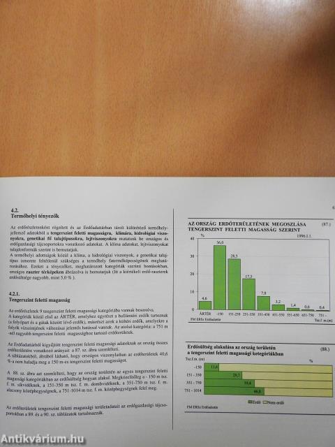 Magyarország erdőállományainak főbb adatai 1996 (dedikált példány)
