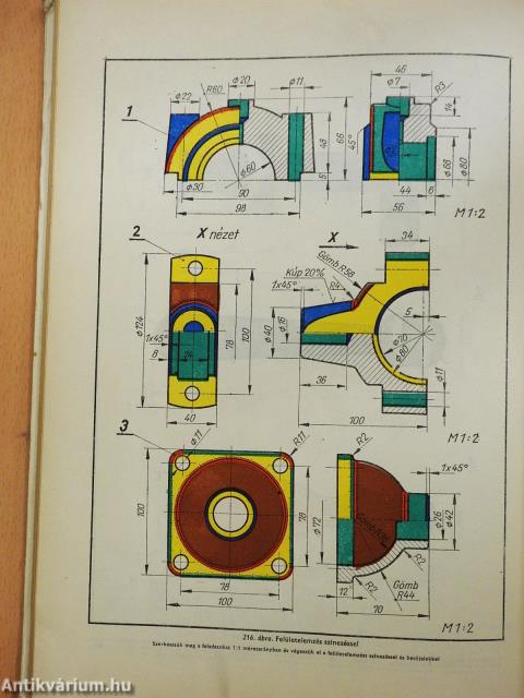 Szakrajzi és rajzolvasási példatár (dedikált példány)