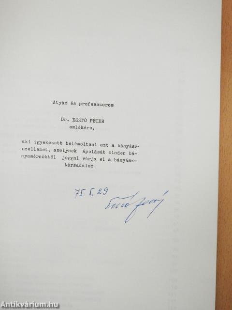 Nagy mélységű bányák szellőztetése és klimatizálása 1-3. (aláírt példány)