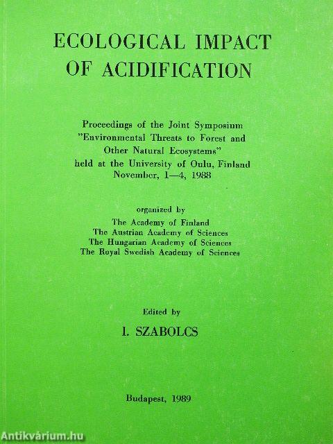 Ecological Impact of Acidification