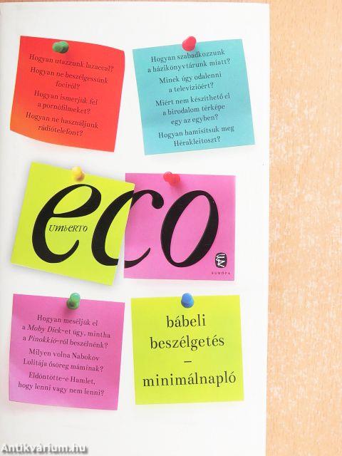 Bábeli beszélgetés - Minimálnapló