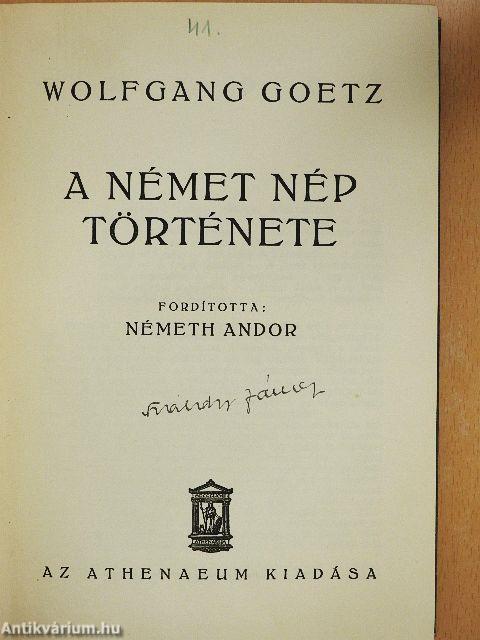 A német nép története