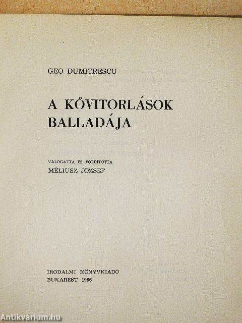 A kővitorlások balladája