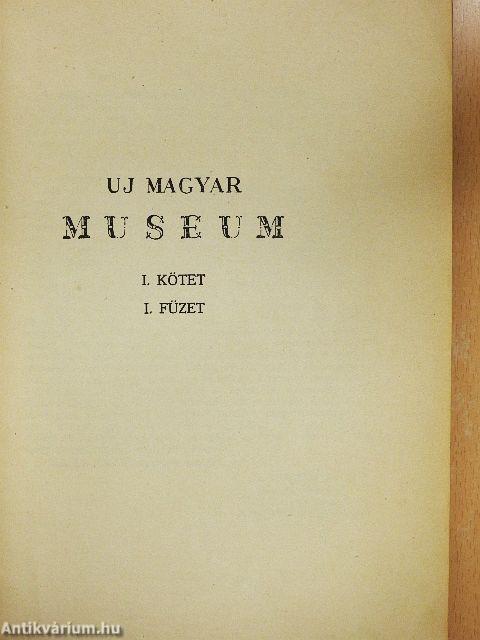 Uj Magyar Museum 1942. I/1.