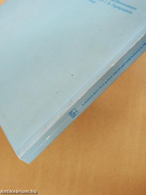 Das Früharpadenzeitliche gräberfeld von Szabolcs (dedikált példány)