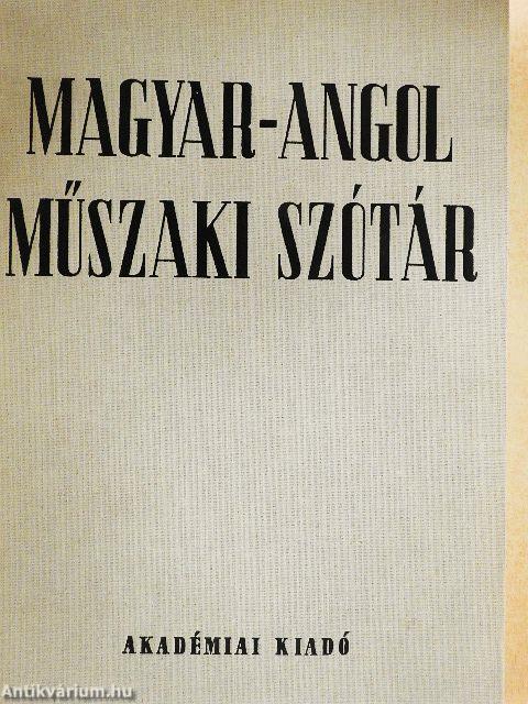 Magyar-angol műszaki szótár