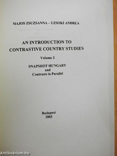 An Introduction to Contrastive Country Studies 3.