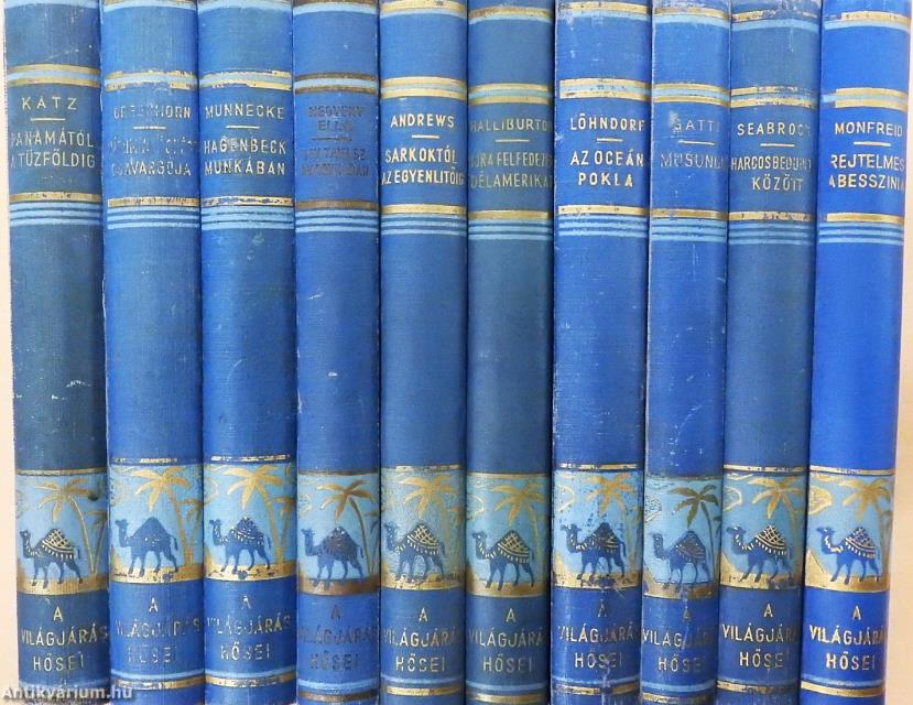 "10 kötet A világjárás hősei sorozatból (nem teljes sorozat)"