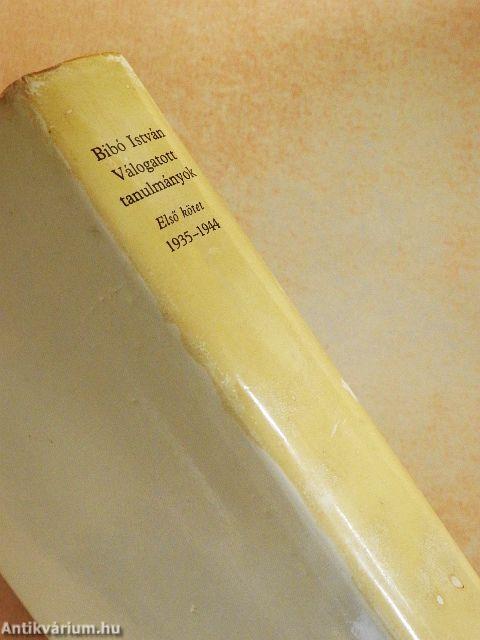 Válogatott tanulmányok I.