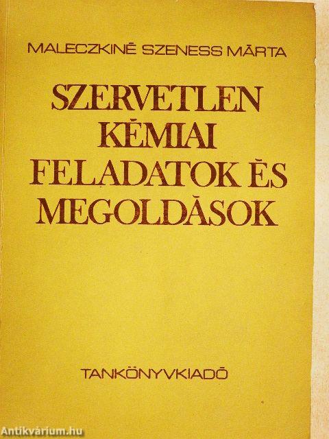 Szervetlen kémiai feladatok és megoldások