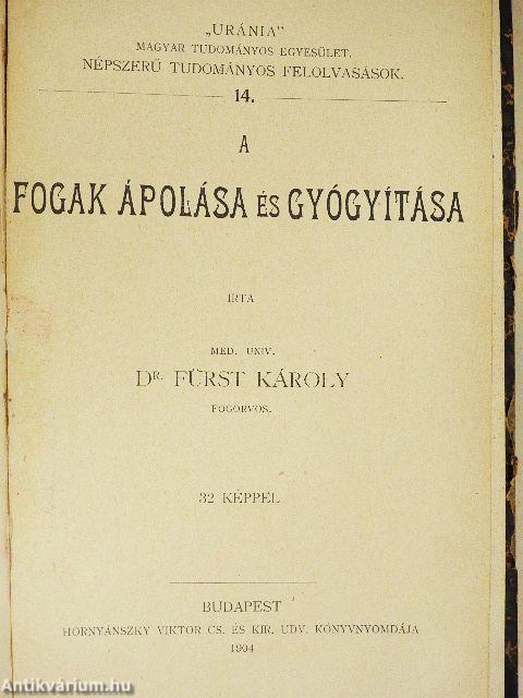 "Uránia" Magyar Tudományos Egyesület - Népszerű tudományos felolvasások 1-24.