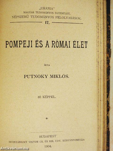 "Uránia" Magyar Tudományos Egyesület - Népszerű tudományos felolvasások 1-24.