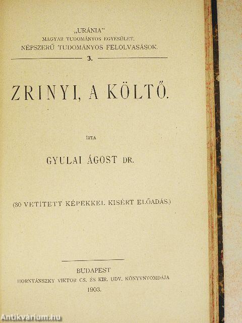 "Uránia" Magyar Tudományos Egyesület - Népszerű tudományos felolvasások 1-24.