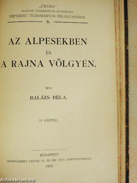 "Uránia" Magyar Tudományos Egyesület - Népszerű tudományos felolvasások 1-24.