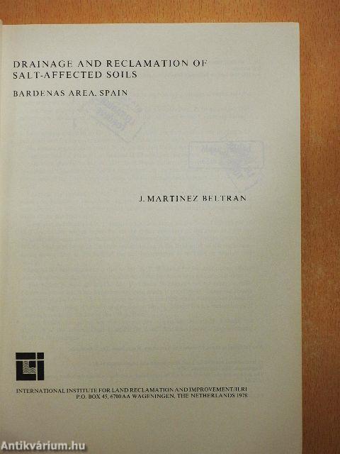 Drainage and Reclamation of Salt-Affected Soils 24.