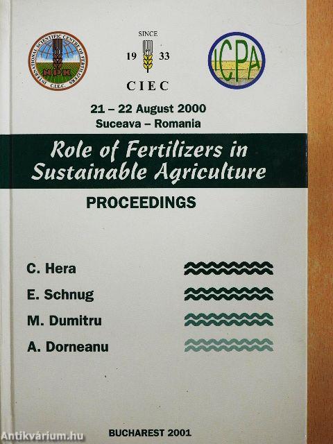 Role of Fertilizers in Sustainable Agriculture - Proceedings
