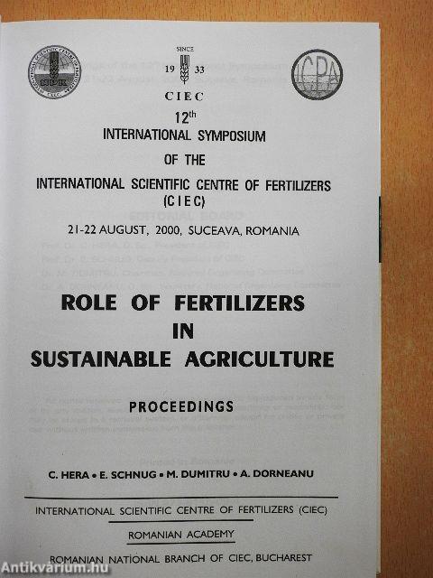 Role of Fertilizers in Sustainable Agriculture - Proceedings