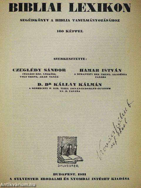 Bibliai lexikon I-II.