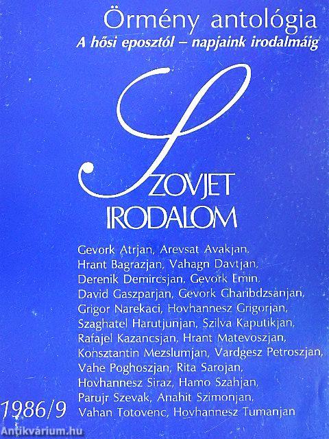 Szovjet Irodalom 1986/9.
