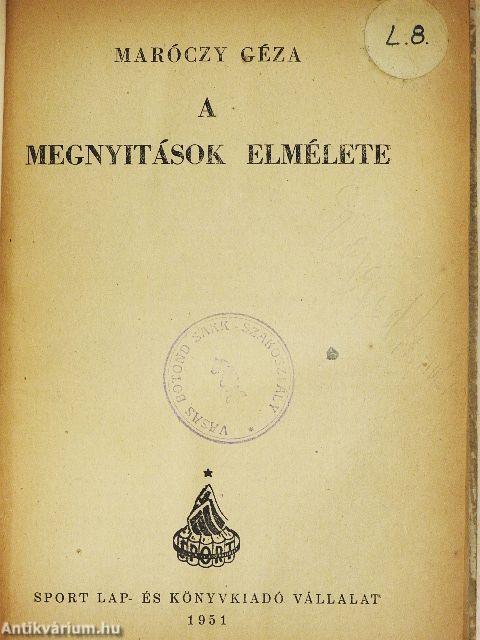A megnyitások elmélete