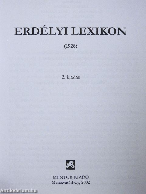 Erdélyi lexikon