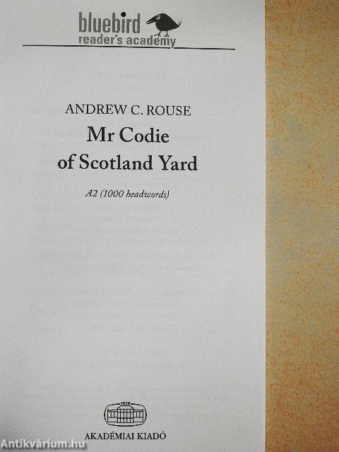 Mr Codie of Scotland Yard