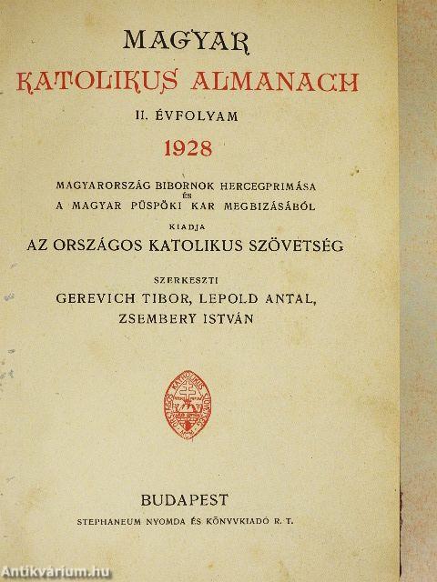Magyar Katolikus Almanach 1928.