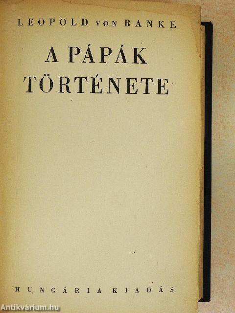 A pápák története