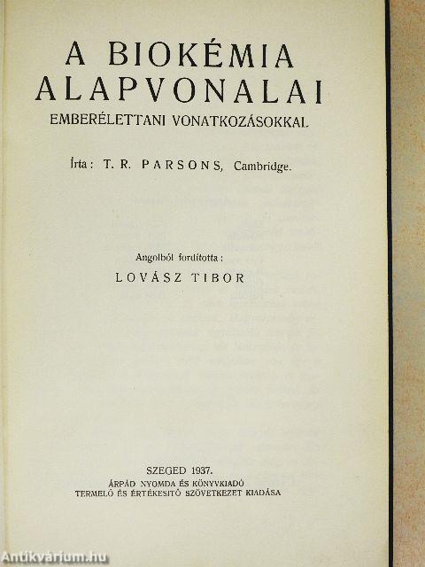 A biokémia alapvonalai