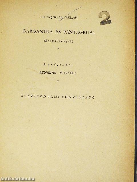 Gargantua és Pantagruel