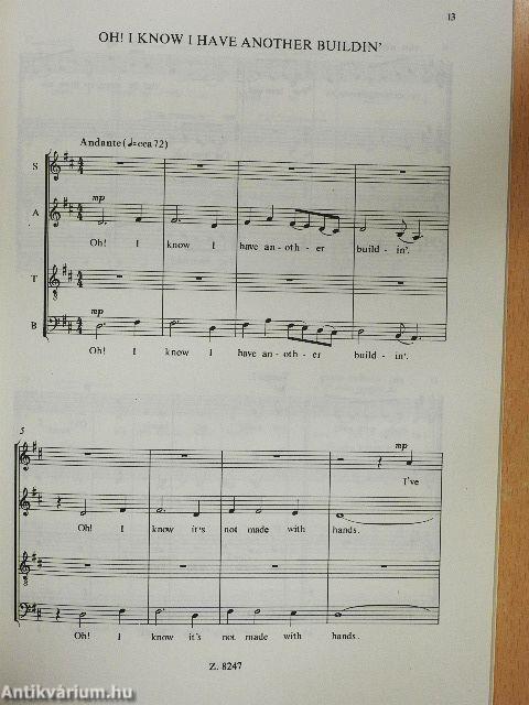 Tizenkét spirituálé vegyeskarra