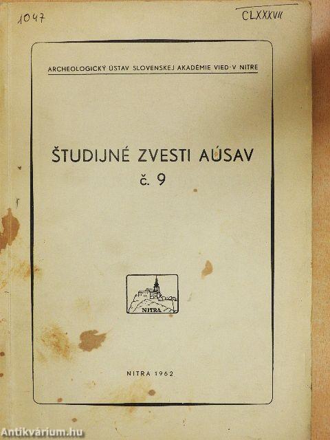 Studijné Zvesti AÚSAV 9