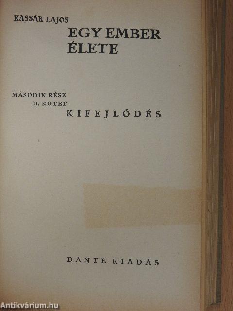 Egy ember élete - Második rész I-III.