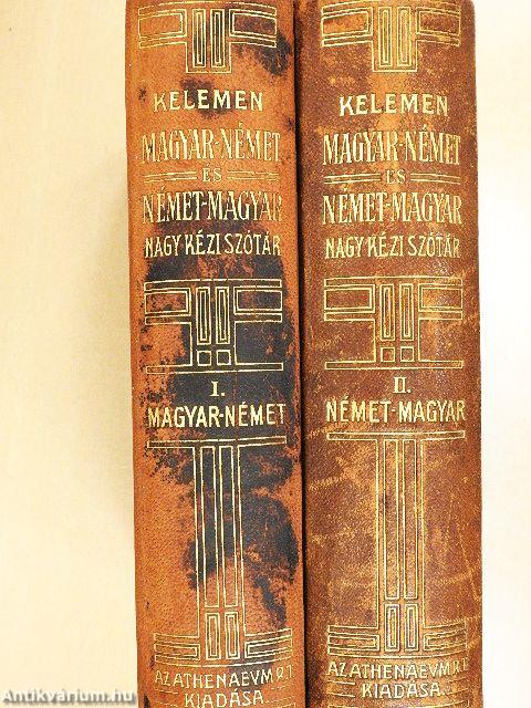 Magyar és német nagy kézi szótár I-II. (gótbetűs)