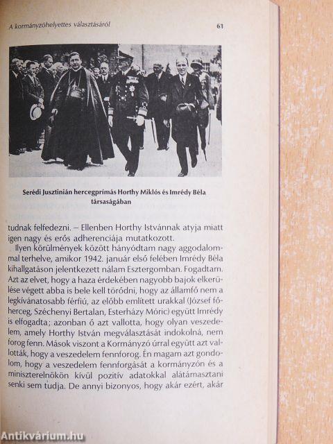 Serédi Jusztinián hercegprímás feljegyzései 1941-1944