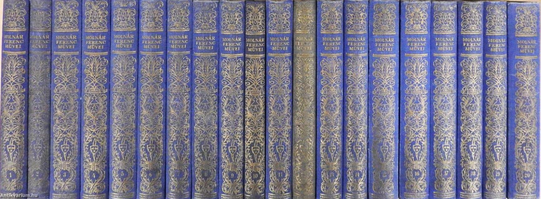 "20 kötet a Molnár Ferenc művei sorozatból (nem teljes sorozat)"