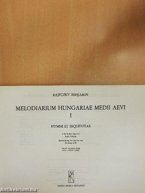 Melodiarium Hungariae Medii Aevi I.