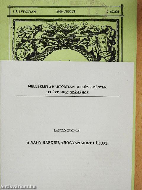 Hadtörténelmi Közlemények 2000. június