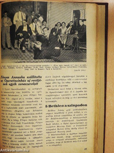 Szinházi Élet 1929. (nem teljes évfolyam)