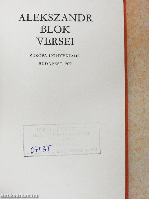 Alekszandr Blok versei