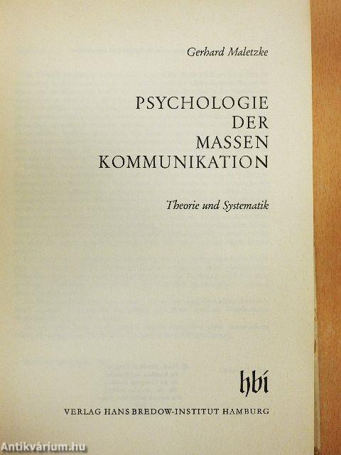 Psychologie der Massenkommunikation