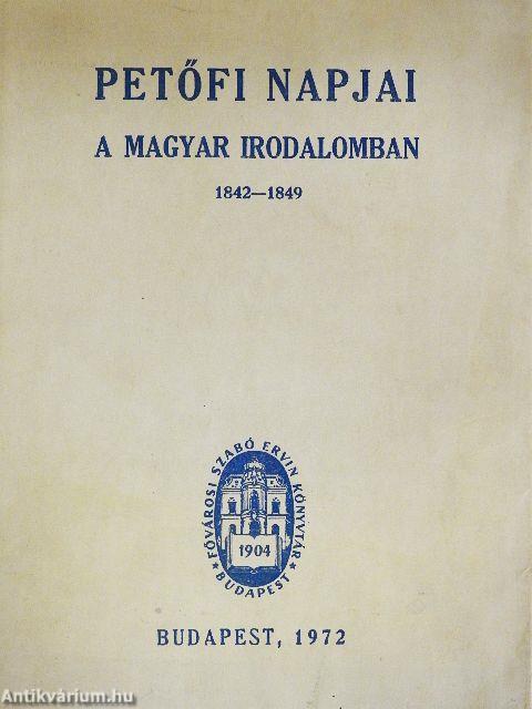 Petőfi napjai a magyar irodalomban
