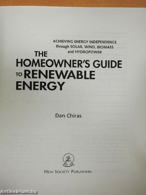 The Homeowner's Guide to Renewable Energy